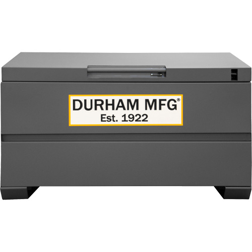 Jobsite Storage Box, 48" x 24" x 27-13/16", Steel, Grey NRZ Safety Inc.