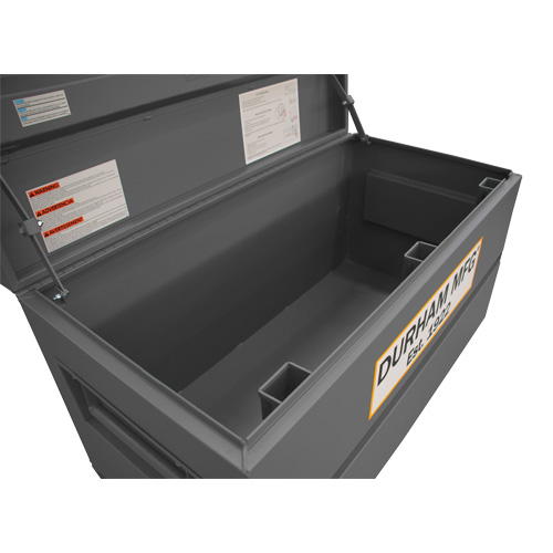 Jobsite Storage Box, 48" x 24" x 27-13/16", Steel, Grey NRZ Safety Inc.