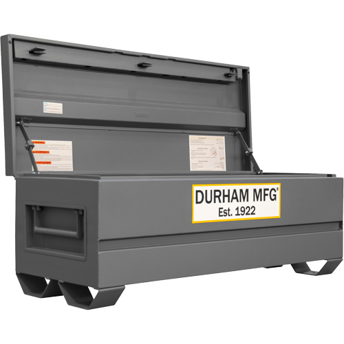 Jobsite Storage Box, 60" x 24" x 22-3/4", Steel, Grey NRZ Safety Inc.