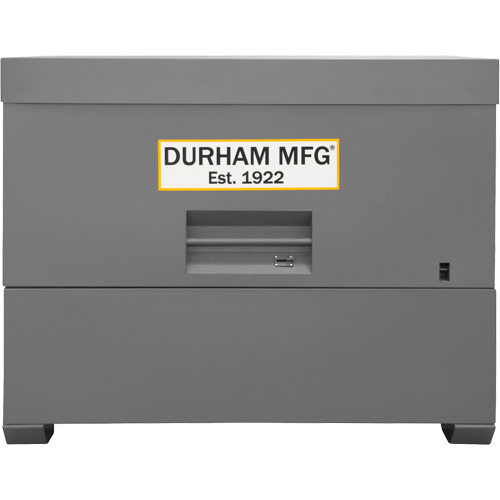 Piano Style Jobsite Storage Box, 60-1/2" W x 34-3/4" D x 49-3/8" H, Grey NRZ Safety Inc.
