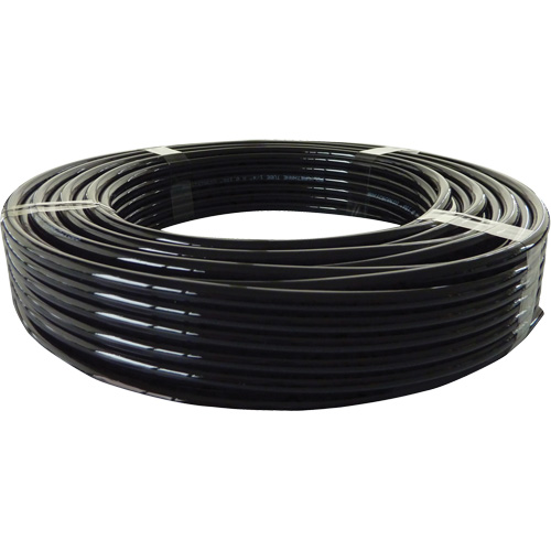Longlife Pneumatic Tubing, Air, 4 mm/0.15625" OD x 100' L, Nylon/Polyurethane, Black, 353 PSI at 20°C NRZ Safety Inc.