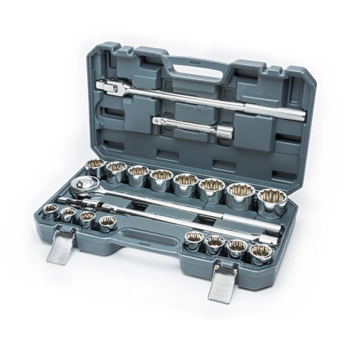 12 Point SAE Sockets Mechanics Tool Set, 21 Pcs, 3/4" Drive Size NRZ Safety Inc.