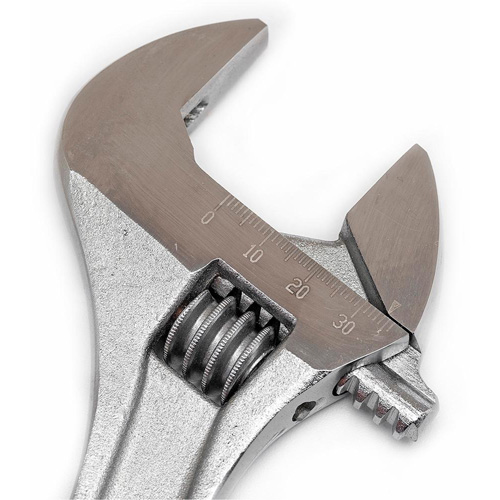 Cl&eacute; &agrave; molette — en boîte, 10" lo, la max. 1-5/16"/34 mm, Chrome NRZ Safety Inc.