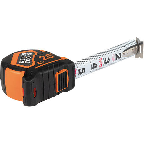 Magnetic Double-Hook Tape Measure, 25', Imperial Graduations NRZ Safety Inc.