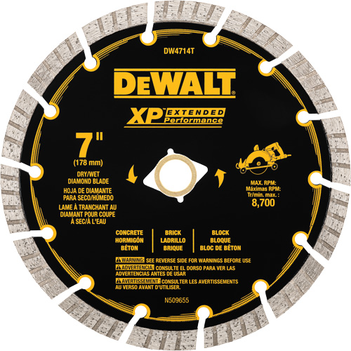 Lame de diamant segment&eacute;e XP Turbo NRZ Safety Inc.