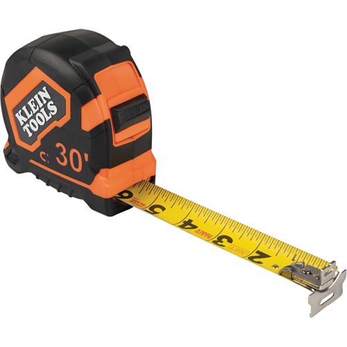 Magnetic Double Hook Tape Measure, 30', 1/16" Graduations NRZ Safety Inc.