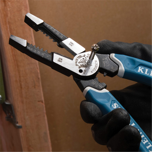 Klein-Kurve&reg; Heavy-Duty Wire Stripper, Cutter & Crimper Multi-Tool, 8-1/4" L, 8 - 20 AWG NRZ Safety Inc.