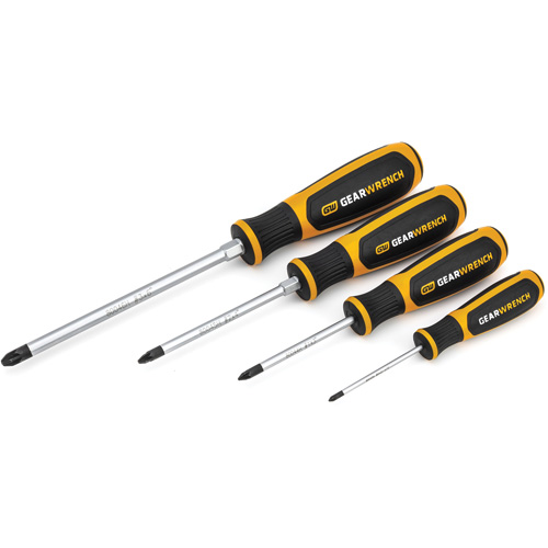 Pozidriv&reg; Dual Material Screwdriver Set, 4 Pcs. NRZ Safety Inc.