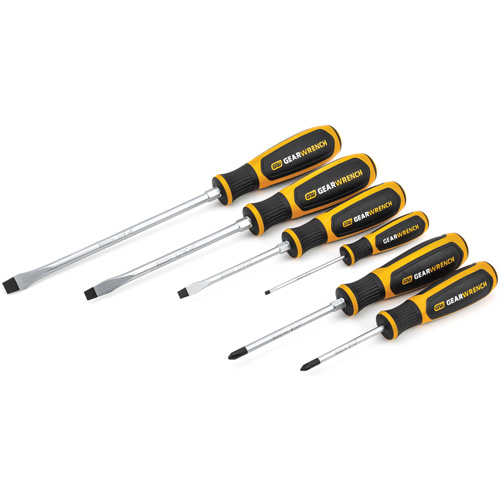 Phillips&reg;/Slotted Dual Material Screwdriver Set, 6 Pcs. NRZ Safety Inc.