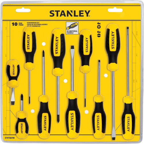 Screwdriver Set, 10 Pcs. NRZ Safety Inc.