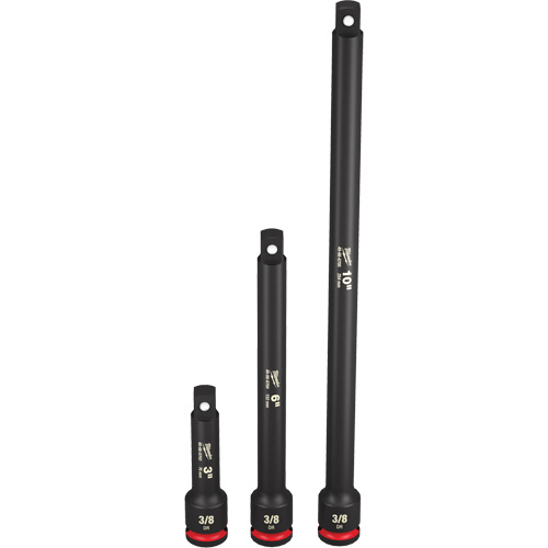 Shockwave Impact Duty Socket Extension Set, Impact, 3/8" Drive, 3"/6"/10" L NRZ Safety Inc.