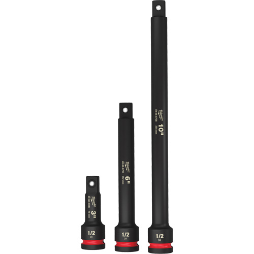 Shockwave Impact Duty Socket Extension Set, Impact, 1/2" Drive, 3"/6"/10" L NRZ Safety Inc.