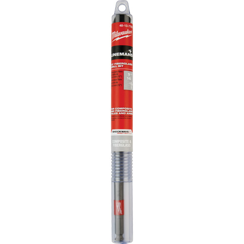 Shockwave Impact Duty Lineman's Fiberglass Drill Bit, 9/16", Carbide NRZ Safety Inc.