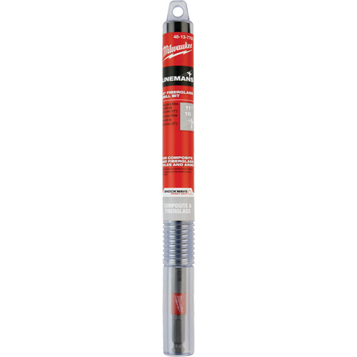 Shockwave Impact Duty Lineman's Fiberglass Drill Bit, 11/16", Carbide NRZ Safety Inc.