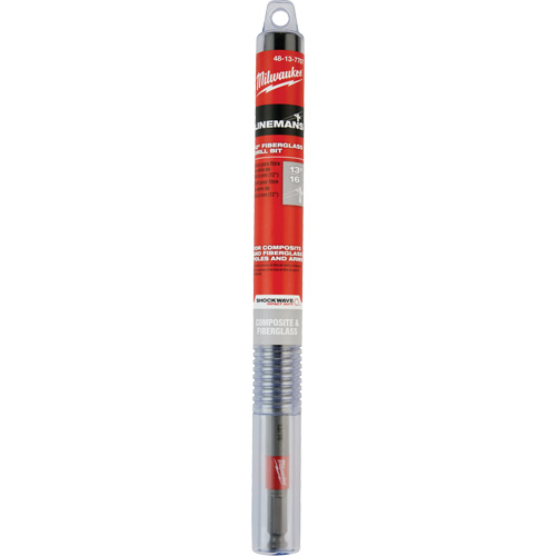 Shockwave Impact Duty Lineman's Fiberglass Drill Bit, 13/16", Carbide NRZ Safety Inc.