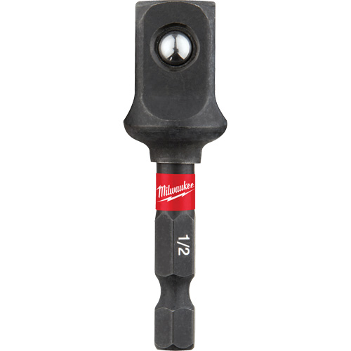Adaptateur de douille &agrave; chocs Shockwave, 1/4" Prise, Dimension m&acirc;le 1/2", Sph&eacute;rique, 2" lo NRZ Safety Inc.