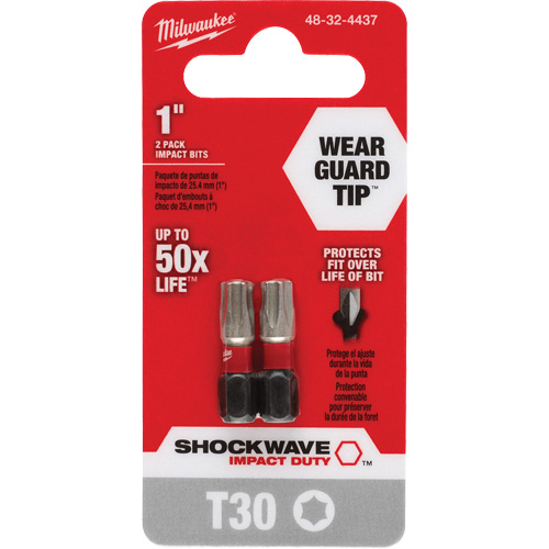 Embout de tournevis Shockwave Impact Duty, Torx, T-30, Prise 1/4" NRZ Safety Inc.