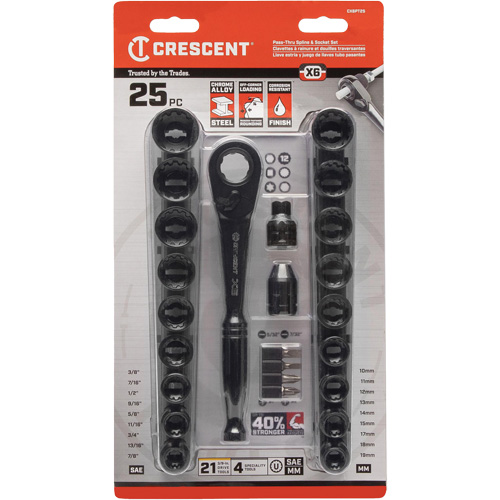 Mechanic's Tool Set, 25 Pcs, 3/8" Drive Size NRZ Safety Inc.
