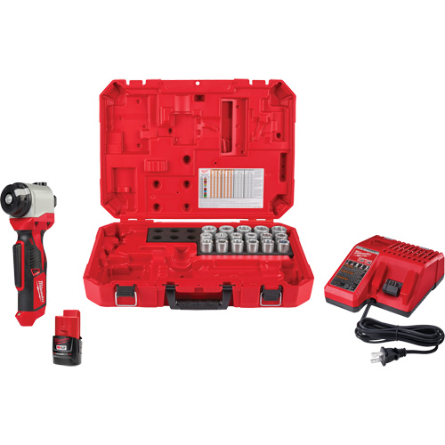 Trousse de pince &agrave; d&eacute;nuder M12 avec 17 bagues en cuivre THHN/XHHW NRZ Safety Inc.