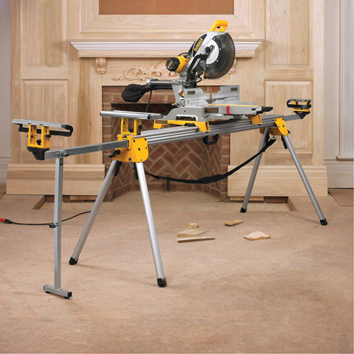 Double Bevel Sliding Compound Mitre Saw with Stand NRZ Safety Inc.