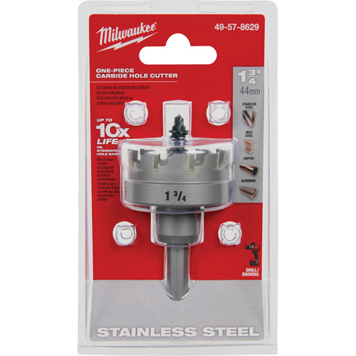 One-Piece Carbide Hole Cutters, 1-3/4", 3/16" Depth of Cut NRZ Safety Inc.