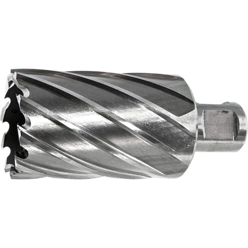 Fraise annulaire DRILLCO, Diam&egrave;tre de 7/16", Acier rapide, Profondeur de la coupe de 1", Tige 3/4" NRZ Safety Inc.