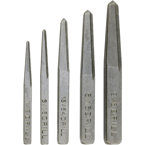 Jeu d'extracteurs &agrave; vis, Acier au chrome, 5 Morceaux NRZ Safety Inc.