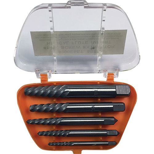 Drillco&reg; Screw Extractor Set with Drills, Carbide, 5 Pieces NRZ Safety Inc.