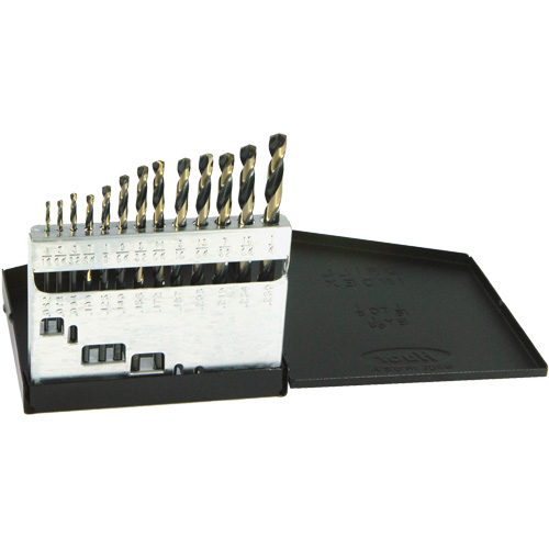 DRILLCO Metric Jobber Length Drill Bit Set, 13 Pieces, High Speed Steel NRZ Safety Inc.