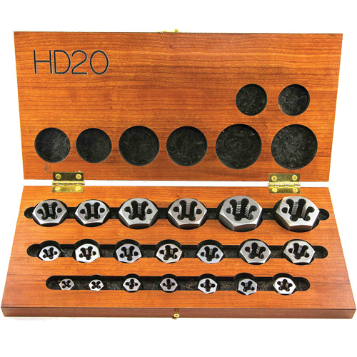 DRILLCO Hex Threading Die Set, 20 Pieces NRZ Safety Inc.