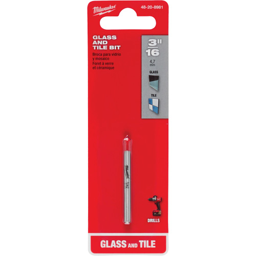 Glass & Tile Bit, 3/16", Carbide NRZ Safety Inc.