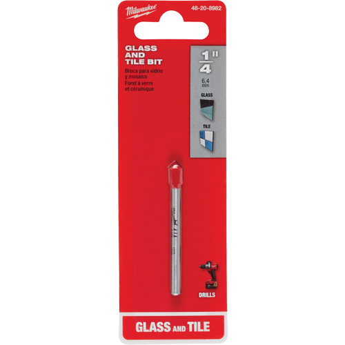 Glass & Tile Bit, 1/4", Carbide NRZ Safety Inc.
