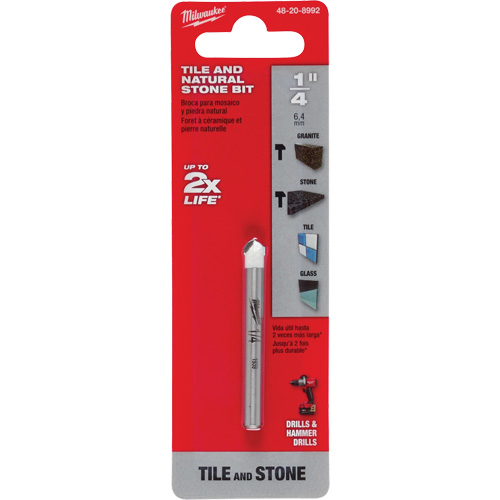 Foret pour la pierre naturelle, 1/4", Carbure NRZ Safety Inc.