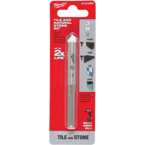 Foret pour la pierre naturelle, 3/8", Carbure NRZ Safety Inc.