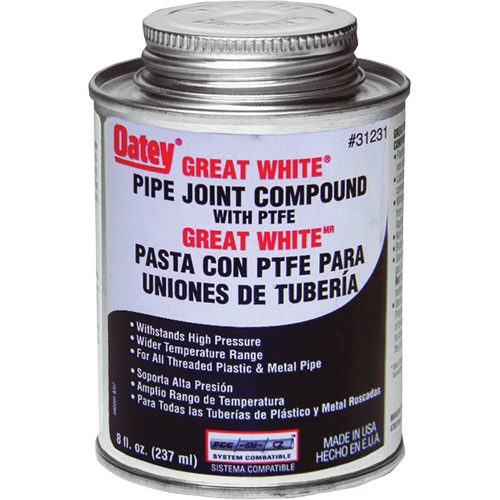 Compos&eacute; pour raccords de tuyaux Great White avec PTFE NRZ Safety Inc.