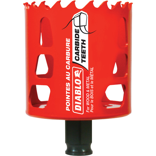 Scie cloche pour bois et m&eacute;tal, 2-1/2", Profondeur de la coupe 2-3/8", Carbure NRZ Safety Inc.