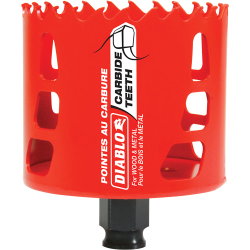 Scie cloche pour bois et m&eacute;tal, 3", Profondeur de la coupe 2-3/8", Carbure NRZ Safety Inc.