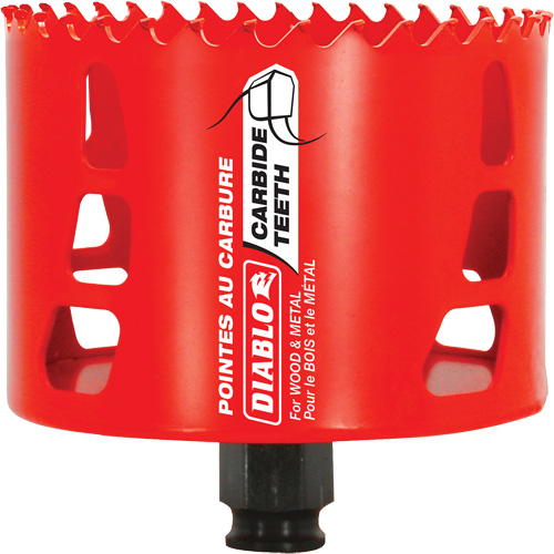 Scie cloche pour bois et m&eacute;tal, 3-5/8", Profondeur de la coupe 2-3/8", Carbure NRZ Safety Inc.