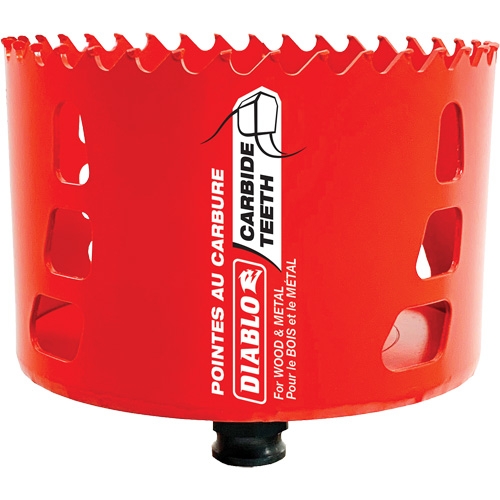 Scie cloche pour bois et m&eacute;tal, 4", Profondeur de la coupe 2-3/8", Carbure NRZ Safety Inc.