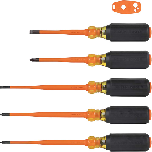 Slim-Tip Insulated Screwdriver Set, 1000 V, 6 Pcs NRZ Safety Inc.