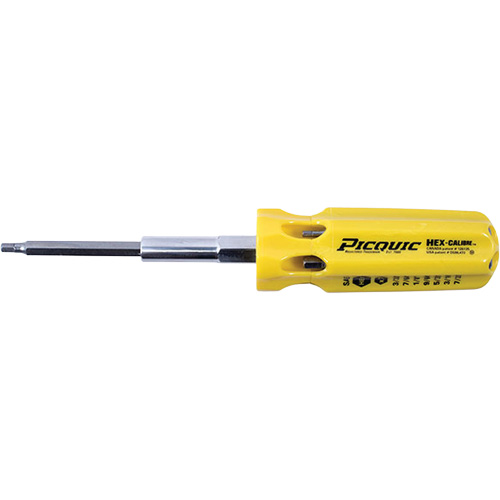 Hex-Calibre SAE Multi-Bit Screwdriver, Plastic Handle NRZ Safety Inc.