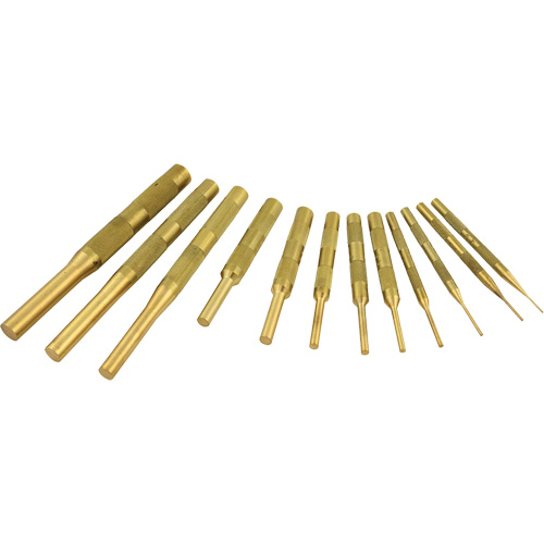 Brass Pin Punch Set, 12 Pieces NRZ Safety Inc.