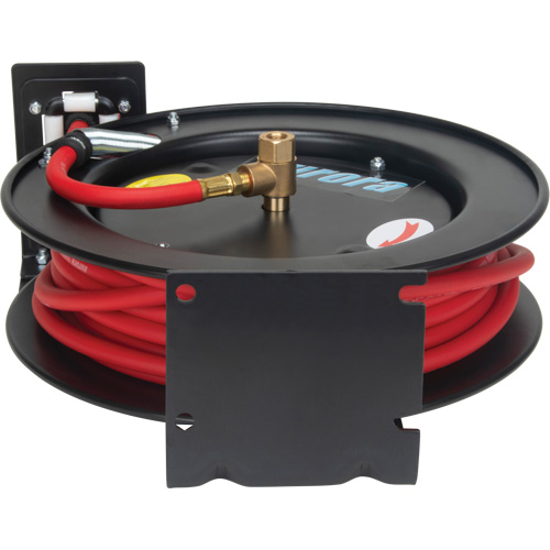 Hose Reel, Air/Water, 1/4" x 35', Single Hose, 300 psi NRZ Safety Inc.