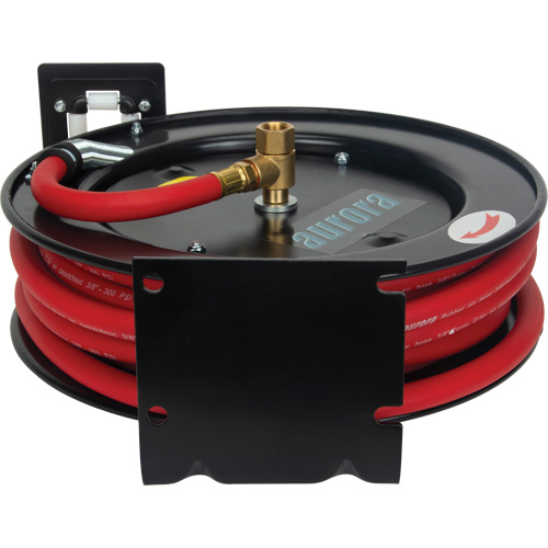 Hose Reel, Air/Water, 3/8" x 35', Single Hose, 300 psi NRZ Safety Inc.
