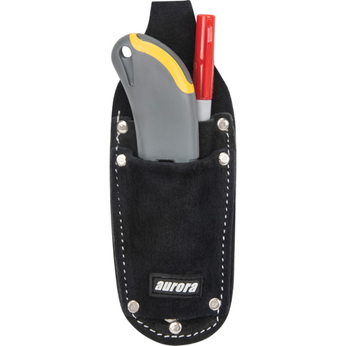 Utility Pouch, Knife Holder, Leather, 3 Pockets NRZ Safety Inc.