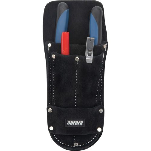 Tool Pouch, Plier Holder, Leather, 3 Pockets NRZ Safety Inc.