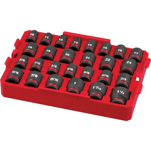 Shockwave Impact Duty Packout Socket Set, 27 Pcs, Impact, 1/2" Drive Size NRZ Safety Inc.