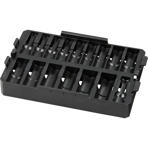 Organisateur amovible de 16 pi&egrave;ces pour les douilles de prise 1/2" Shockwave Impact Duty Packout NRZ Safety Inc.