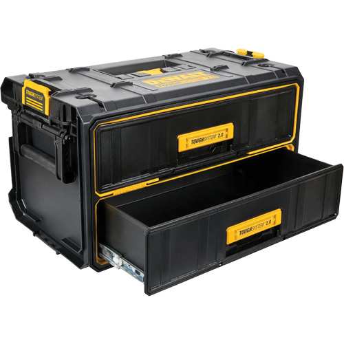 ToughSystem&reg; 2.0 Two-Drawer Unit, 12-1/3" x 12-3/5", Black/Yellow NRZ Safety Inc.