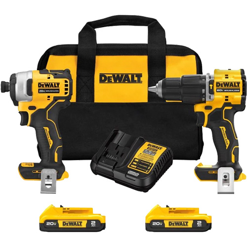 Atomic Cordless & Brushless Two-Tool Combo Kit, Lithium-Ion, 20 V NRZ Safety Inc.